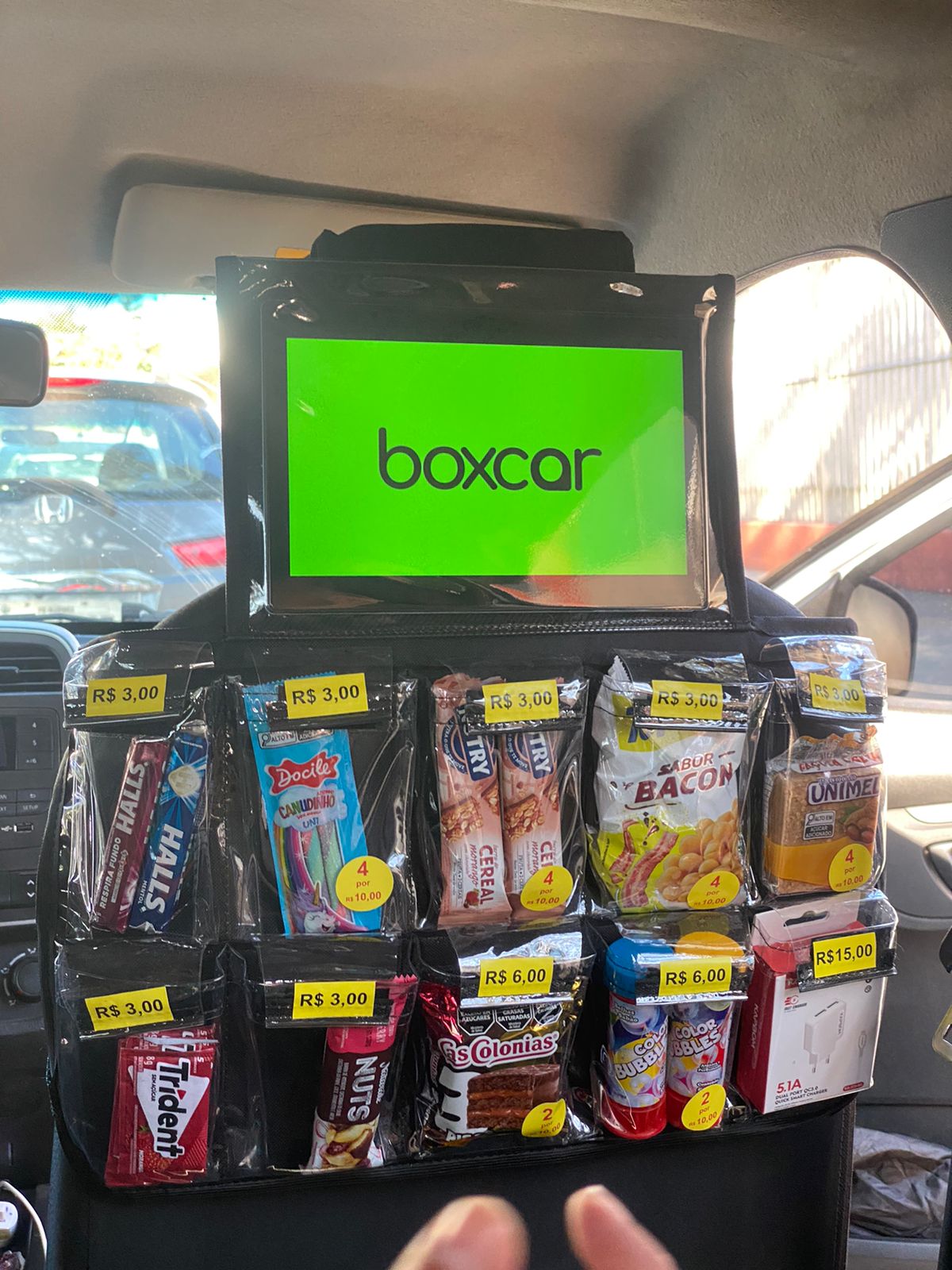 Carro com display Boxcar